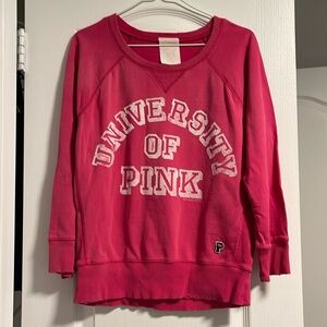 Victoria’s Secret pink sweatshirt